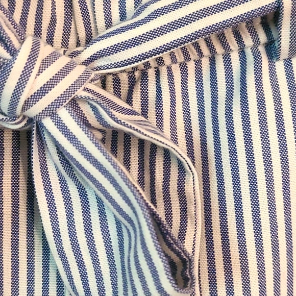 Light Pinstripe Paper Bag Pants from Zara - Picture 3 of 3